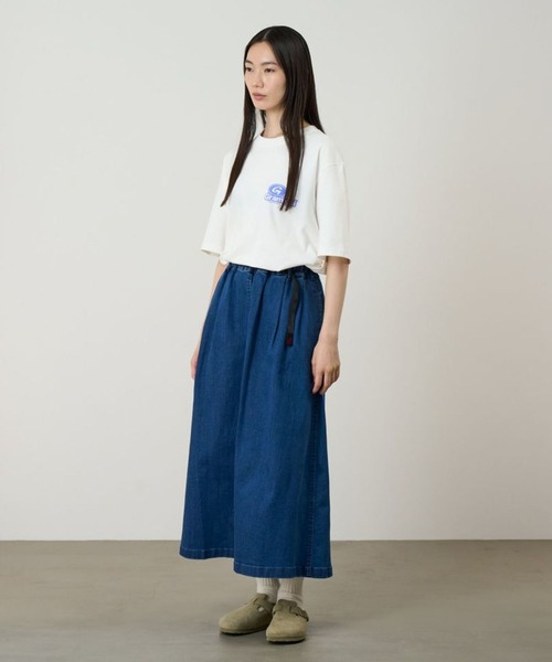 Gramicci（グラミチ） デニムスカート STRETCH DENIM LONG FLARE SKIRT