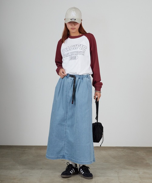 Gramicci（グラミチ） デニムスカート STRETCH DENIM LONG FLARE SKIRT