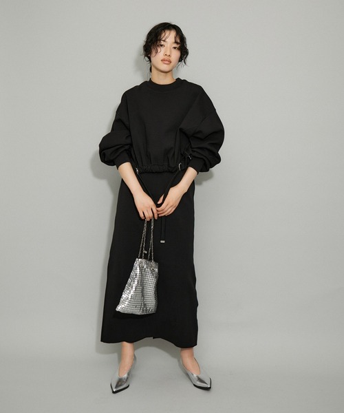 「ADAM ET ROPE'」 2WAYバッグ FREE シルバー レディースの画像