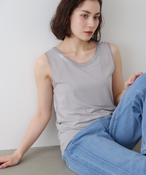 Bou Jeloud（ブージュルード） タンクトップ ノースリーブ アビガイル