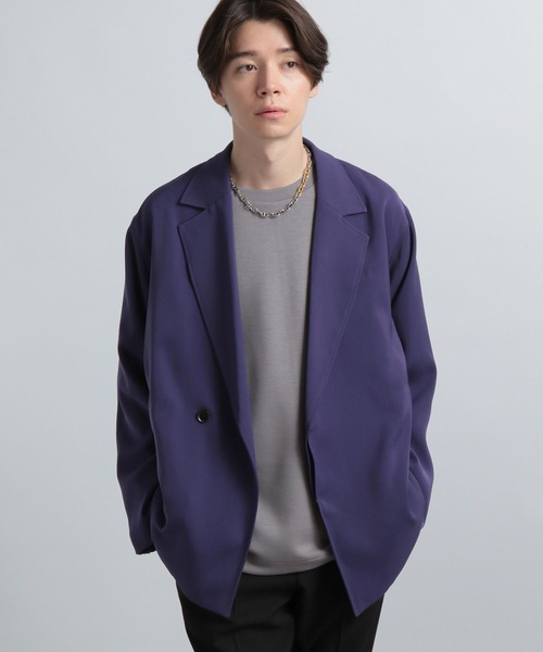 【HARE】パープル テーラードジャケット ハレ ヴィンテージ風 HARE（ハレ） テーラードジャケット SMALL パープル系その他 メンズ