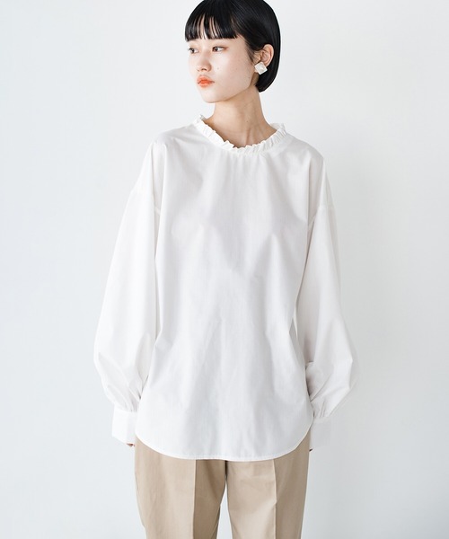 「haco!」 長袖ブラウス LARGE ブラック レディース_画像7