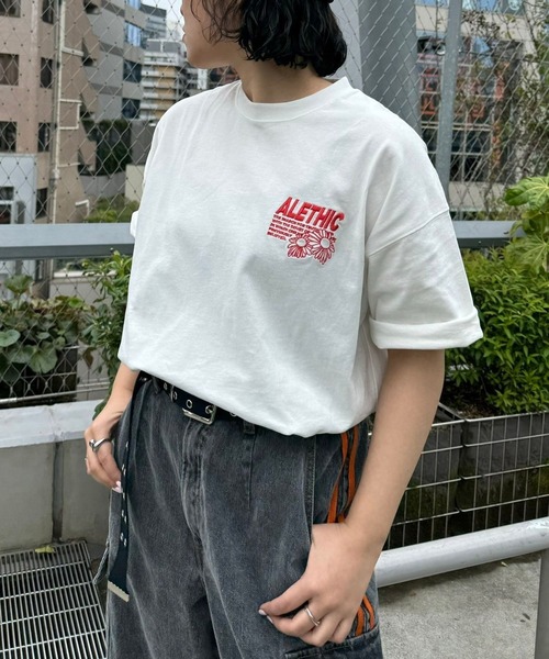 「PBLIM」 半袖Tシャツ LARGE オフホワイト レディース_画像6