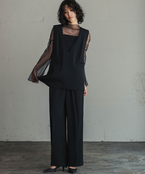 GIRL DRESS FOR NOW 「GIRL」 セットアップ L ブラック レディース 