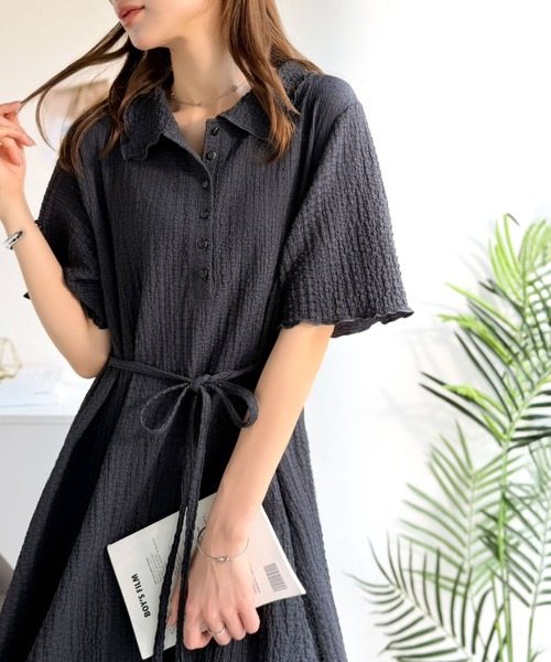 AKIKOAOKI（アキコアオキ） シャツワンピース 「AKIKOAOKI