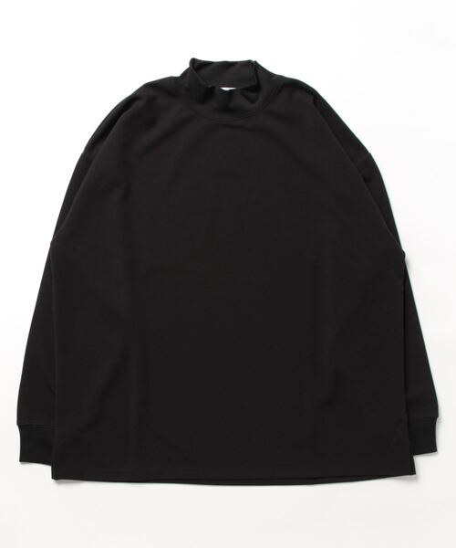 「AH ABAHOUSE」 長袖Tシャツ 46 ブラック メンズ_画像2