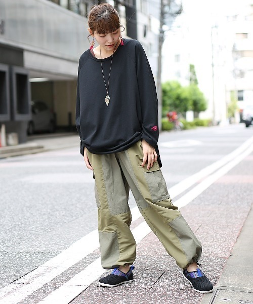 「チチカカ」 カーゴパンツ LARGE ブラック メンズ_画像9