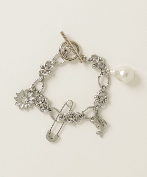 Rohwel アレルギー対応 ブレスレット Multi Charm Chain Bracelet
