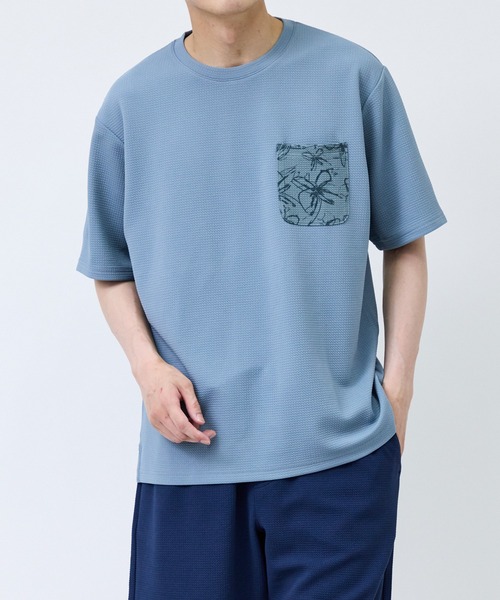 j.n.r.d tシャツ ボタニカルウェーブワッフルTシャツ メンズ