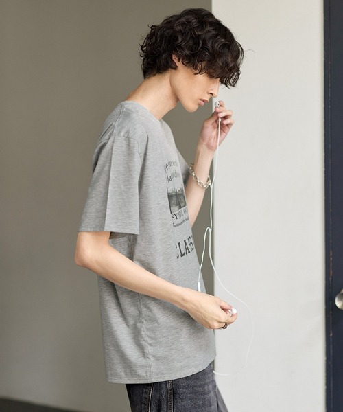 Bleme tシャツ ヴィンテージグラフィック メランジ ソフトTシャツ