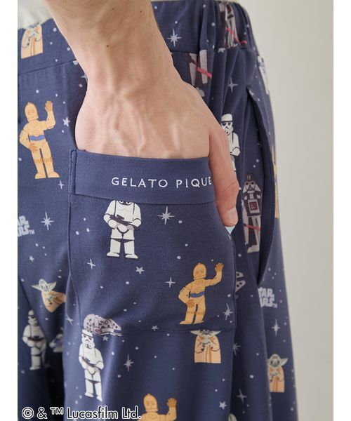 【早い者勝ち✨】WAAC ワック メンズ ハーフパンツ サイズ1001 総柄 gelato pique（ジェラートピケ） パジャマ 「STAR WARS」「メンズ」総