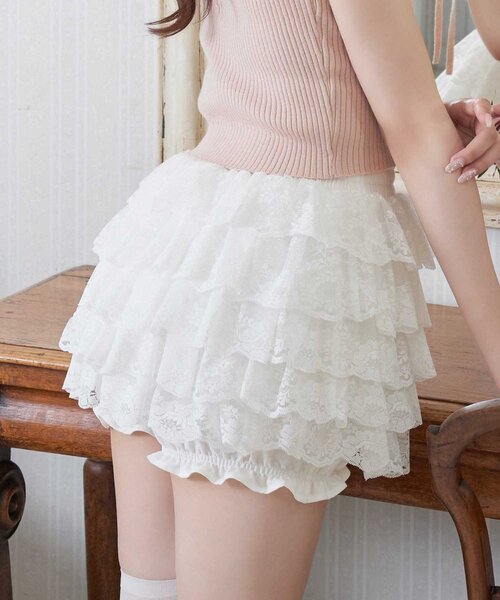 Belle Charme スカート 「Belle Charme」Lace Tiered Skirt : ZOZOTOWN