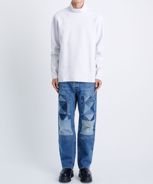 「DIGAWEL」 長袖Tシャツ 2 ベージュ メンズ_画像2