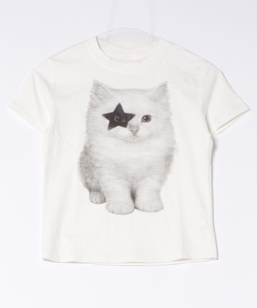 tシャツ 半袖 星目猫プリントtシャツ レディース | ViViDAY | 13