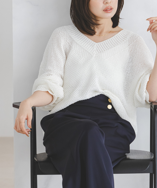 NOBLE（ノーブル） ニット セーター 「追加・新色」「洗える」ペーパー