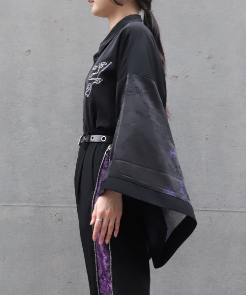 REZEN（リゼン） シャツ 般若×煙管和袖シャツ メンズ : ZOZOTOWN Yahoo 