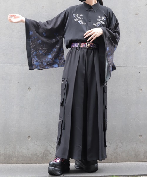 REZEN（リゼン） シャツ 般若×煙管和袖シャツ メンズ : ZOZOTOWN Yahoo 