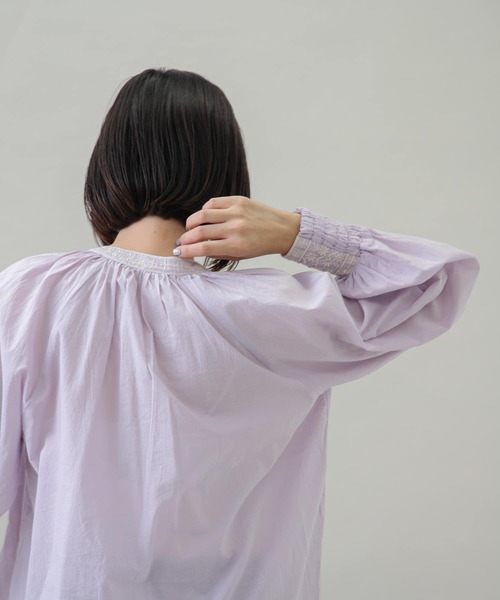 「URBAN RESEARCH Sonny Label」 長袖ブラウス FREE ブルー レディース_画像2