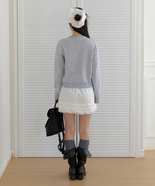 「UNE MANSION」 長袖カットソー FREE ピンク レディース_画像2