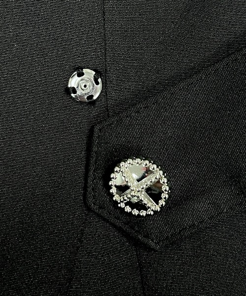 「DearMyLove」 長袖ワンピース MEDIUM ブルーグレー レディース_画像7