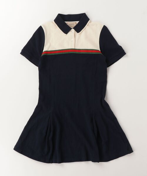 GUCCI（グッチ） 「KIDS」シャツワンピース 8 ネイビー キッズ