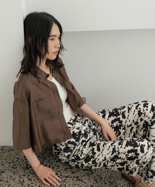 「GALLEST」 半袖シャツ 38 ホワイト レディース_画像7