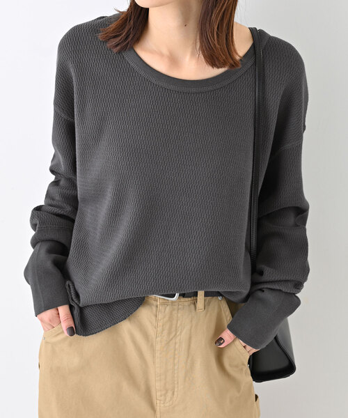 「SLOBE IENA」 長袖カットソー - レッド レディース_画像3