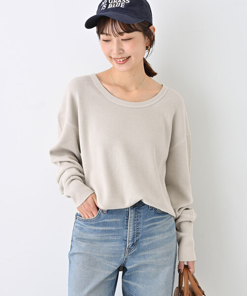 「SLOBE IENA」 長袖カットソー - レッド レディース_画像4