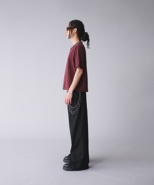 「ANDER HUNK」 半袖Tシャツ MEDIUM ブラック メンズ_画像3