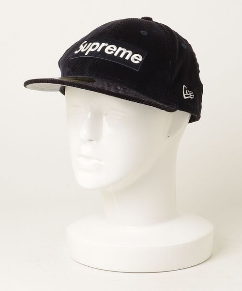 Supreme（シュプリーム） キャップ「NEW ERAコラボ」 - ネイビー