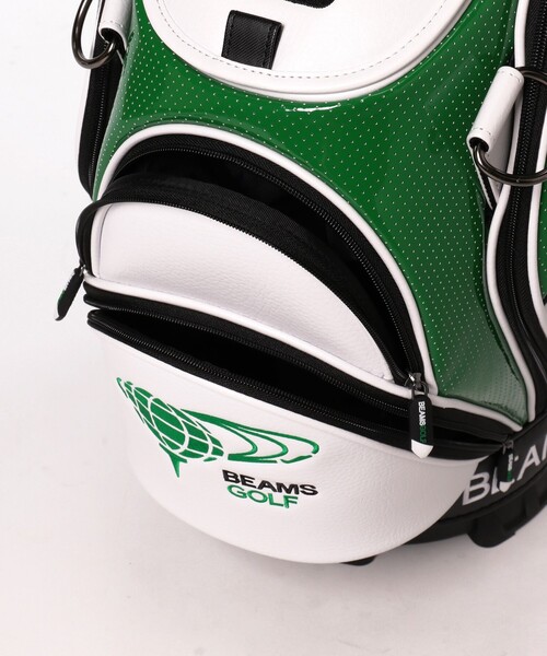 BEAMS GOLF / new ツアー プロ キャディバッグ ブラックグリーン