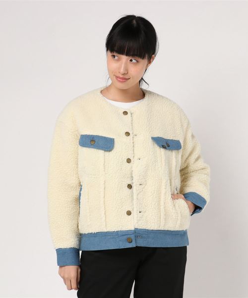 ジャケット ノーカラージャケット Lee リー No Collar Boa Storm Rider ノーカラーボアストームライダージャケット Zozotown Paypayモール店 通販 Paypayモール
