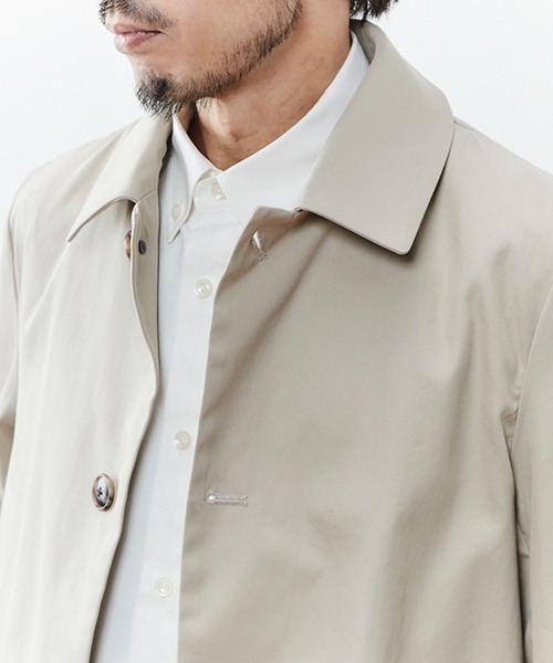 MEN 'S MELROSE ウールトコート MEN'S MELROSE ステンカラーコート コート 「WEB限定」バルカラー