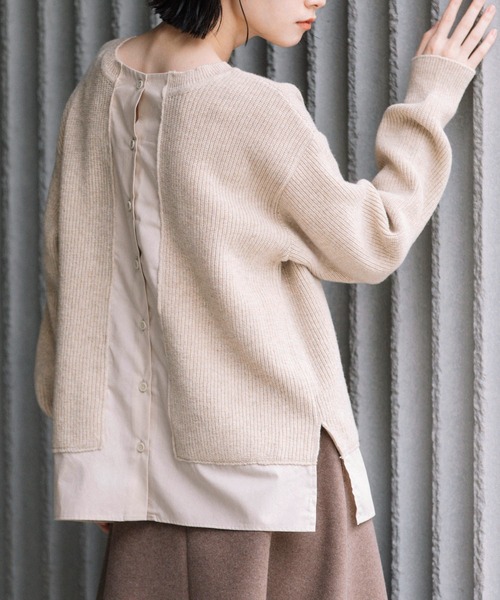 HOTお買い得 ニット PayPayモール店 - 通販 - PayPayモール ラムウールタックニット 2WAYトップス/カーディガン ZOZOTOWN 定番大得価