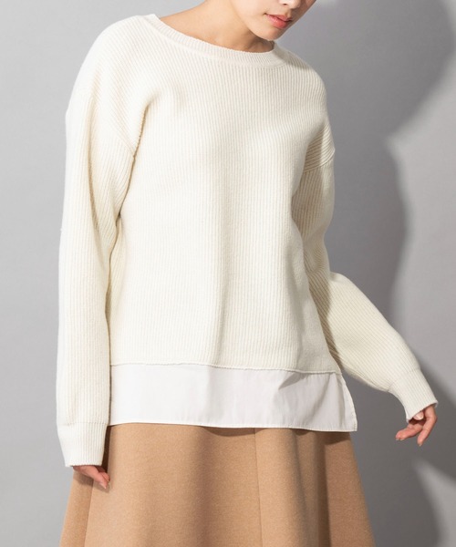 HOTお買い得 ニット PayPayモール店 - 通販 - PayPayモール ラムウールタックニット 2WAYトップス/カーディガン ZOZOTOWN 定番大得価