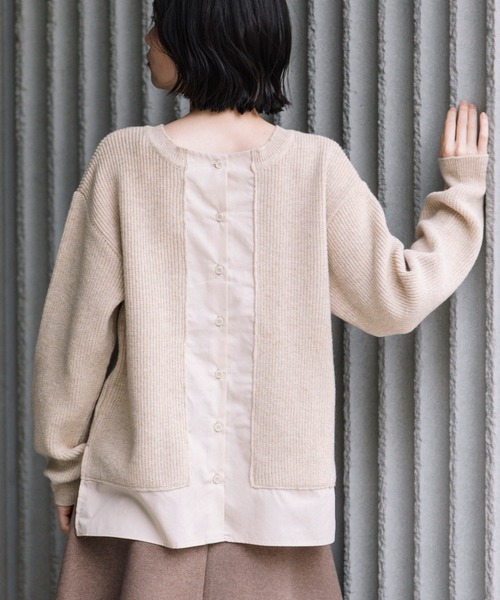 HOTお買い得 ニット PayPayモール店 - 通販 - PayPayモール ラムウールタックニット 2WAYトップス/カーディガン ZOZOTOWN 定番大得価