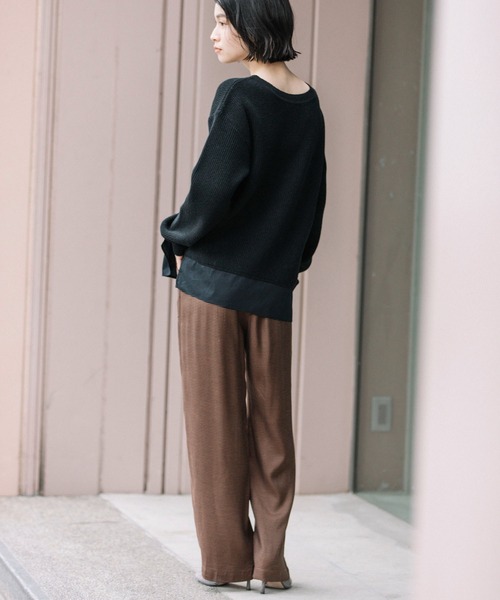 HOTお買い得 ニット PayPayモール店 - 通販 - PayPayモール ラムウールタックニット 2WAYトップス/カーディガン ZOZOTOWN 定番大得価