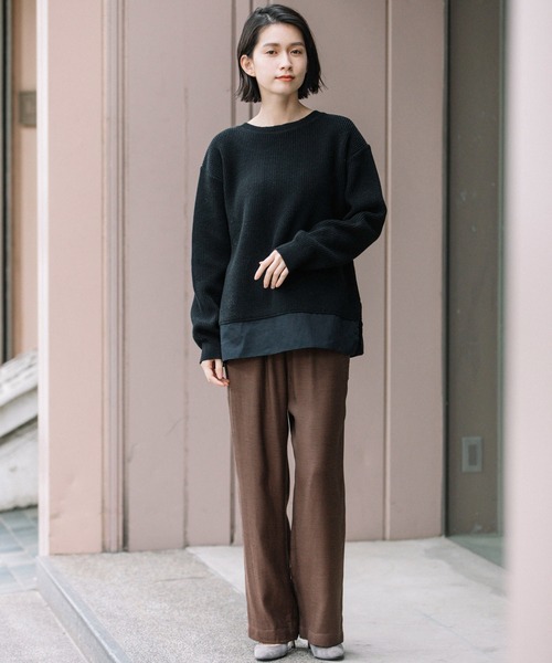 HOTお買い得 ニット PayPayモール店 - 通販 - PayPayモール ラムウールタックニット 2WAYトップス/カーディガン ZOZOTOWN 定番大得価