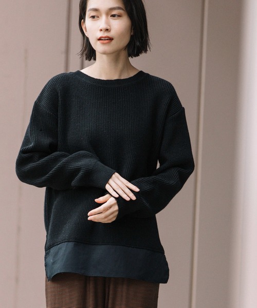 HOTお買い得 ニット PayPayモール店 - 通販 - PayPayモール ラムウールタックニット 2WAYトップス/カーディガン ZOZOTOWN 定番大得価