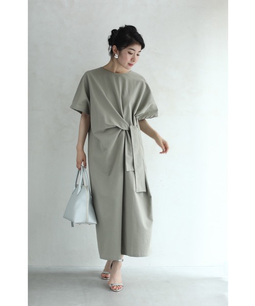 100%新品HOT ワンピース - 通販 - PayPayモール 結ぶアシンメトリーリボンのロングワンピース ZOZOTOWN PayPayモール店 低価100%新品