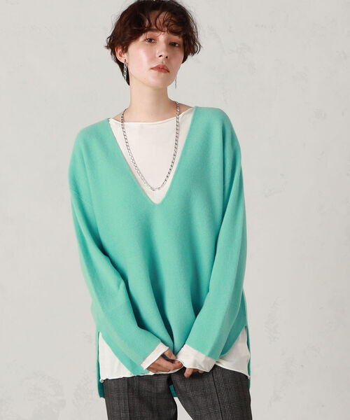 NOLLEY'S（ノーリーズ） ニット ◇【WEB限定カラーあり】CHESS 深Vプル