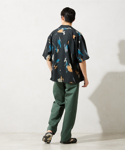 マーカスディクソン × ジャーナルスタンダード 総柄シャツ　オープンカラーシャツ マーカスディクソン × ジャーナルスタンダード 総柄シャツ