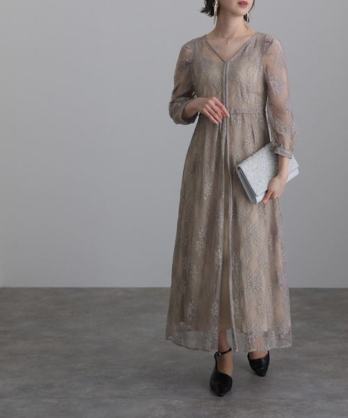 【新品】atlo 結婚式 パーティードレス ジレ袖あり&ロングオケージョンドレス 新品】atlo 結婚式 パーティードレス ジレ袖あり&ロング