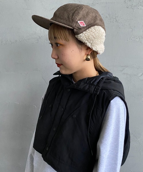 Danton（ダントン） キャップ 帽子 レディース 6パネル ボアキャップ