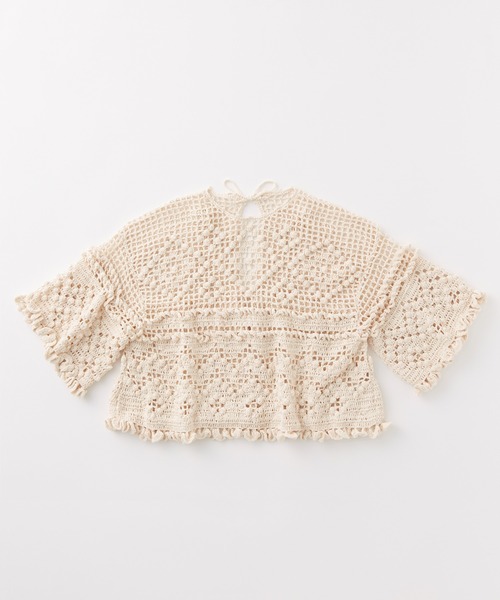 unfil カーディガン アンフィル / hand-crochet back to front