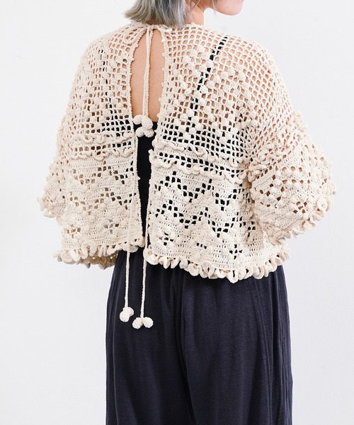 UNFIL（アンフィル） カーディガン アンフィル / hand-crochet back to