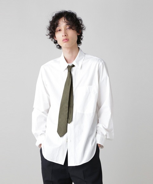 シャツ ブラウス FINE COTTON LINEN POPLIN FINE COTTON LINEN MARGARET