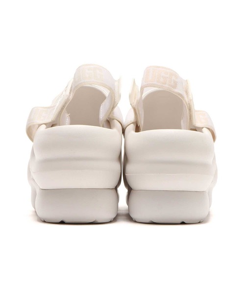 アグサンダルUGG AWW YEAH厚底ストラップホワイト25cm - サンダル
