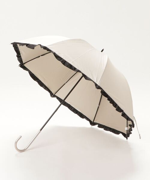 定晴定晴 JILL STUART（ジル スチュアート）】 バイカラー柄 晴雨兼用傘
