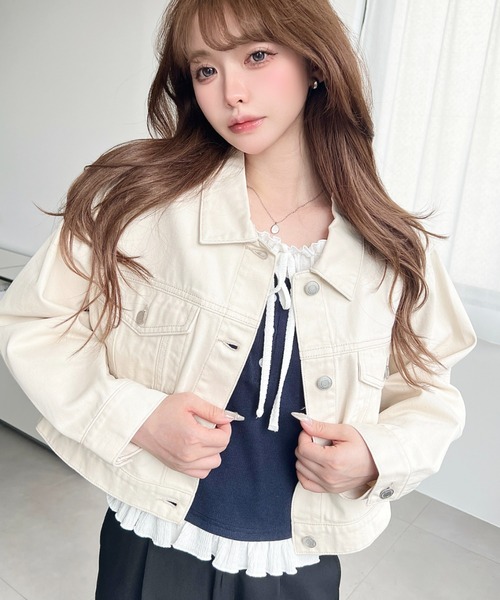 新品未使用 GARNIER ガルニエ Gジャン デニムジャケット Ｌ ホワイト sc15720-z-01.jpg?fitin=720:720